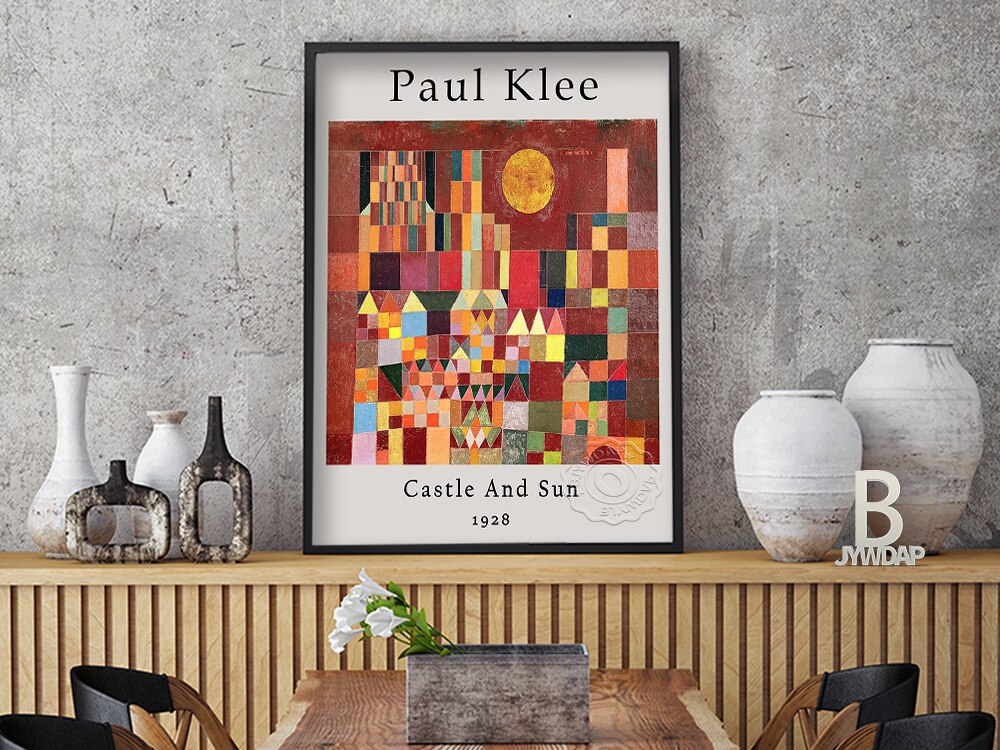 Castle And Sun By Paul Klee Exhibition Posters