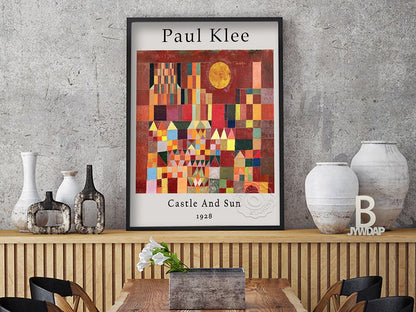 Castle And Sun By Paul Klee Exhibition Posters