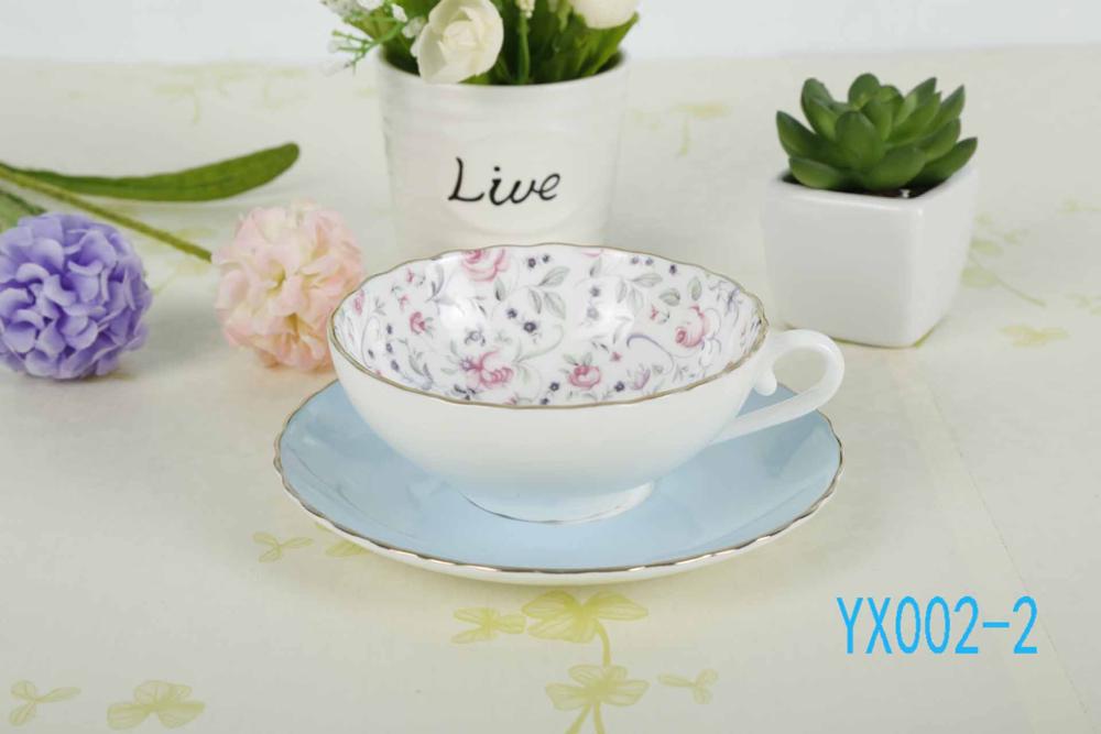 Bone China Coffee Cups And Ceramic Tea Set 160 ML