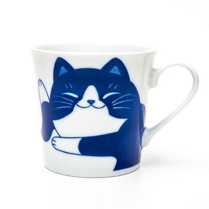 Cute Cat Mugs 260ml Ceramic Milk Mug Japanese Style