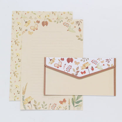 9 pcs/lot Postcard Letter Stationery Paper Envelope Vintage Envelopes