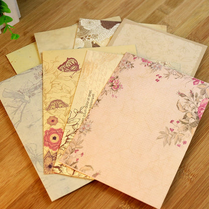 10Pcs Creative Retro Message Writing Paper Letter Set