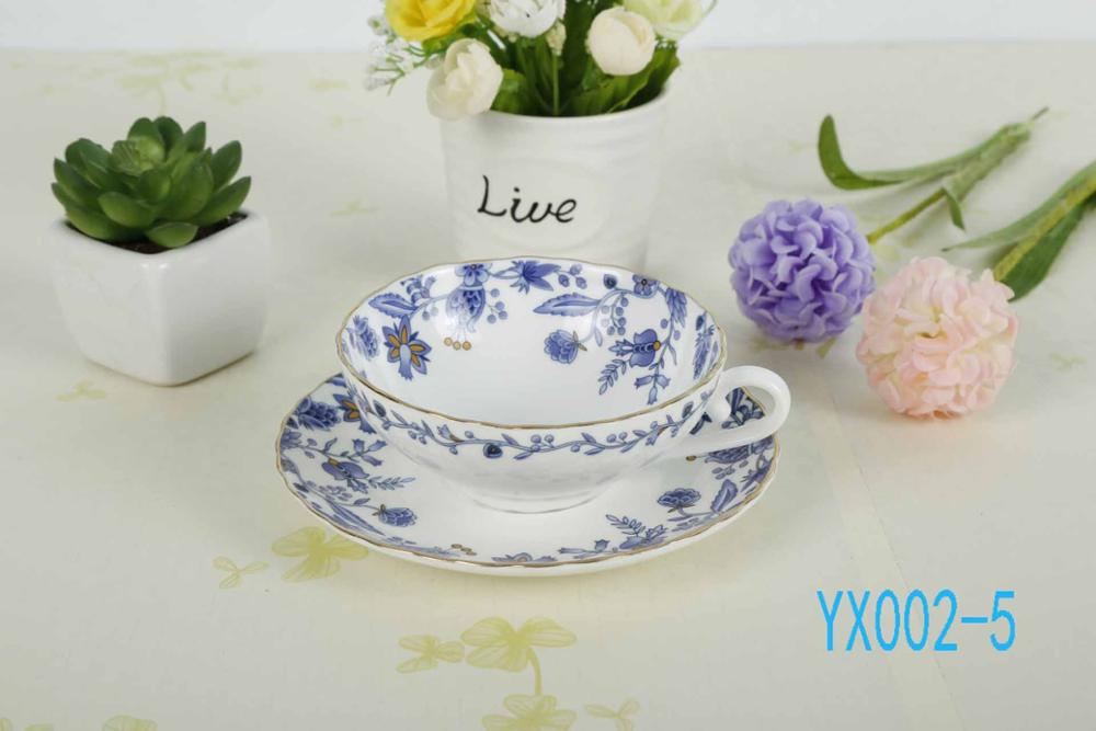 Bone China Coffee Cups And Ceramic Tea Set 160 ML