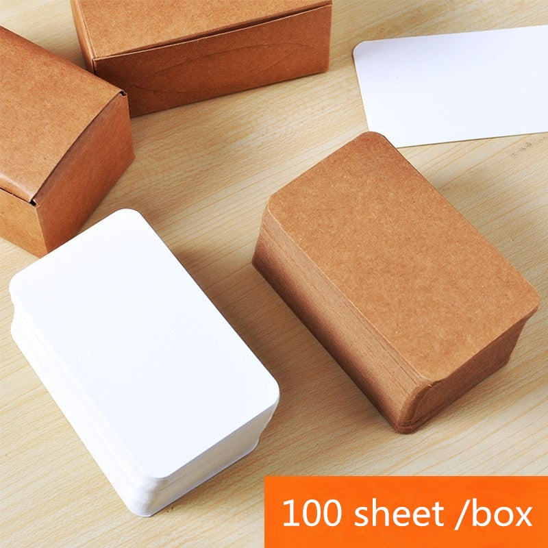 Kraft Paper Blank Cards 100 Sheets or Box 350g