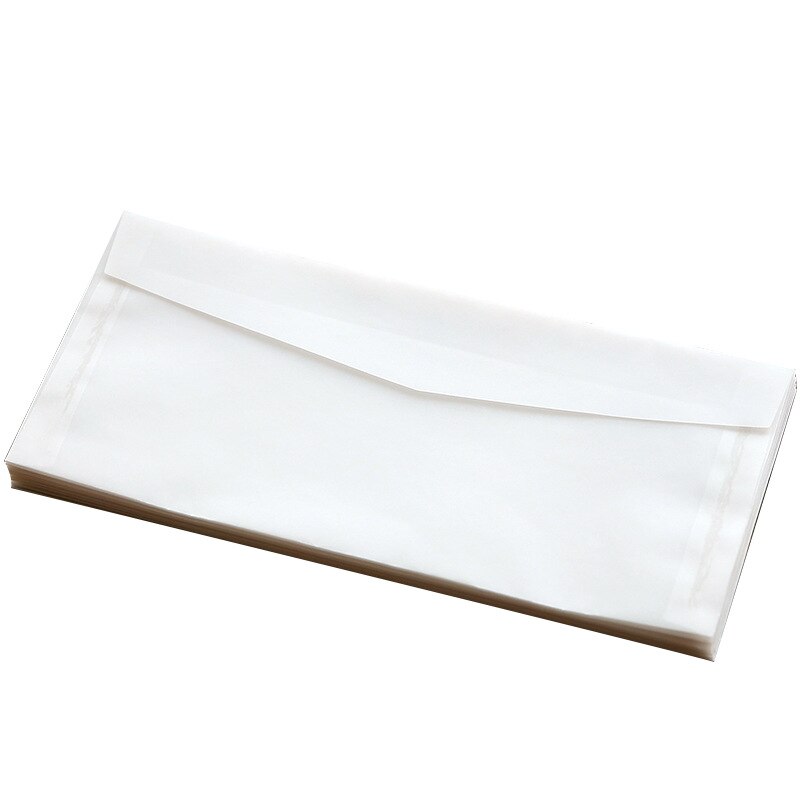 10pcs/lot Custom Transparent Envelope Translucent Paper Envelopes Set