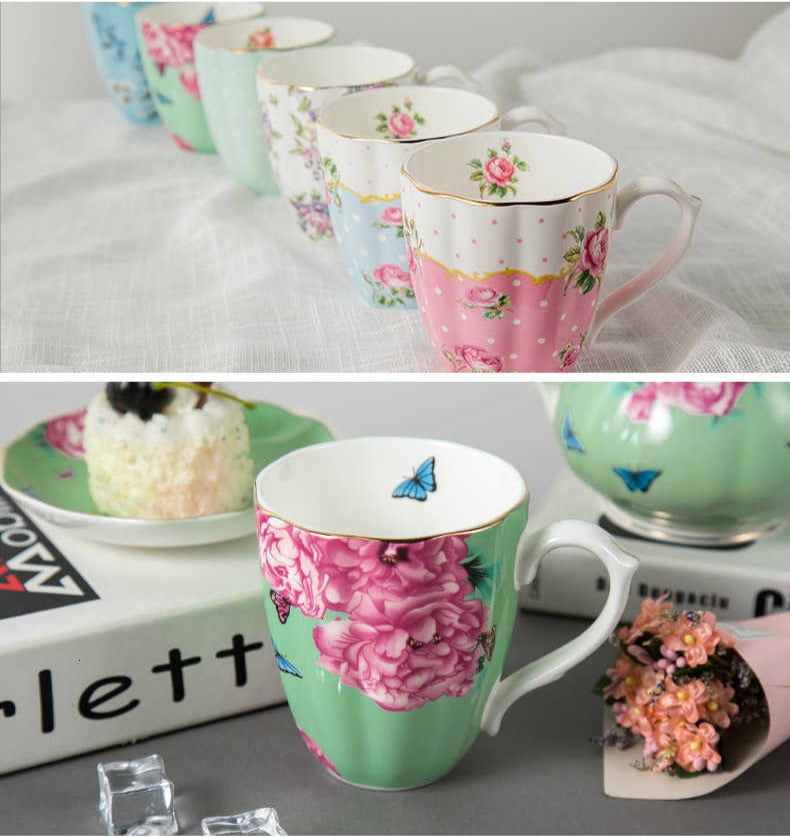 Ceramic Bone China Coffee Mugs