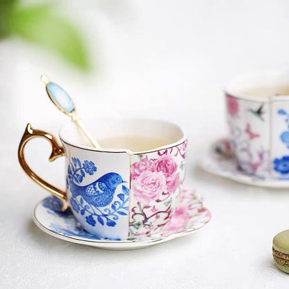 Ceramic Cups and Saucers Set