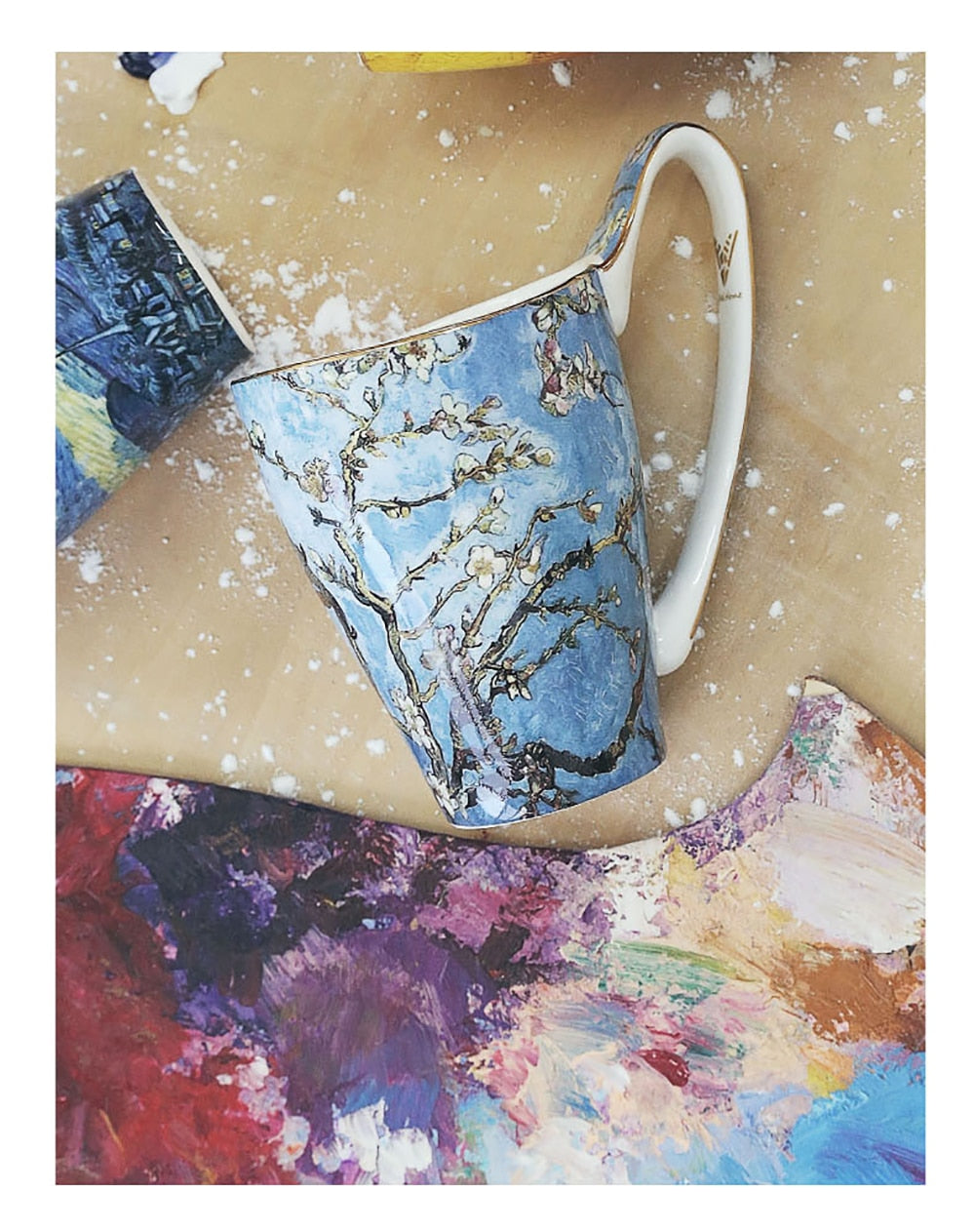 Famous Painting Mug Vincent Van Gogh Ceramic Cup 600ml Large Capacity