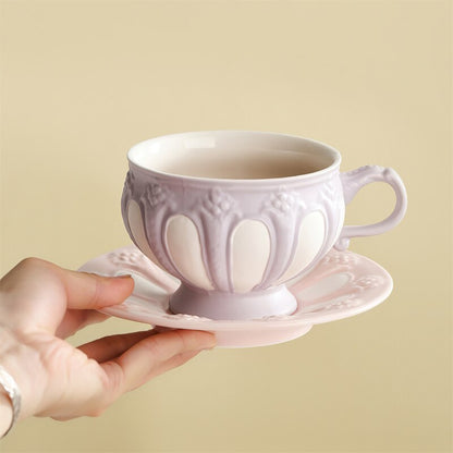 Ceramic Cup and Saucer Teapot Tea Set