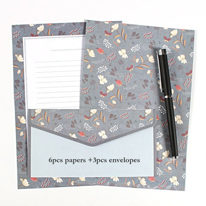 9 pcs/lot Postcard Letter Stationery Paper Envelope Vintage Envelopes