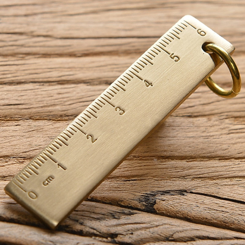 Vintage Brass Straight Ruler