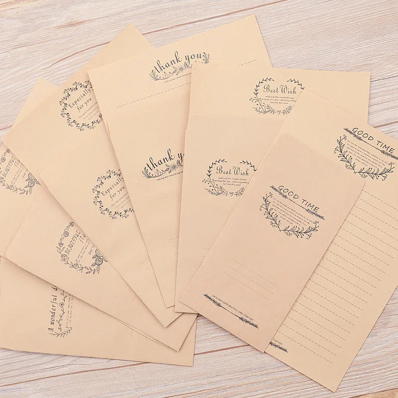 10pcs/carton European Animal Elk Letter Paper Envelope Set