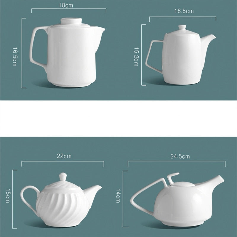 White Coffee Pot 700-1000ml