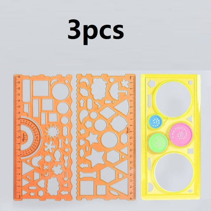 Multi Shaped Plastic Drawing Templates