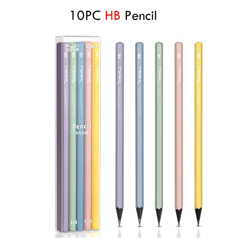 10Pcs Nusign Sketch Pencil Set Color 2B/HB