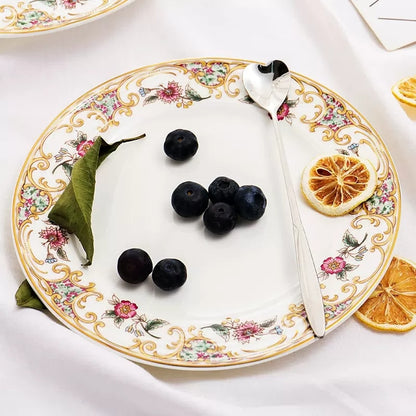 8 + 9 + 10inch Bone China Plates Dinnerware Set