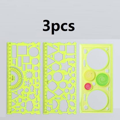 Multi Shaped Plastic Drawing Templates