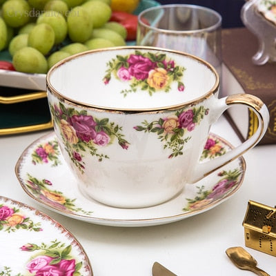 Afternoon Tea Set Old Town Rose European English Bone China