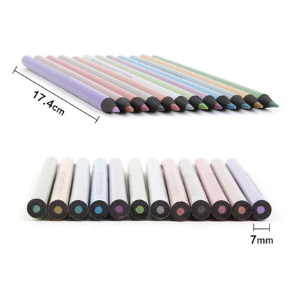 12 Color Metallic Colored Pencils Drawing Sketching Set