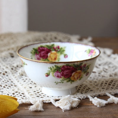 Afternoon Tea Set Old Town Rose European English Bone China