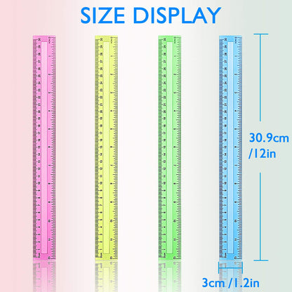 4pcs 30cm Ruler Student