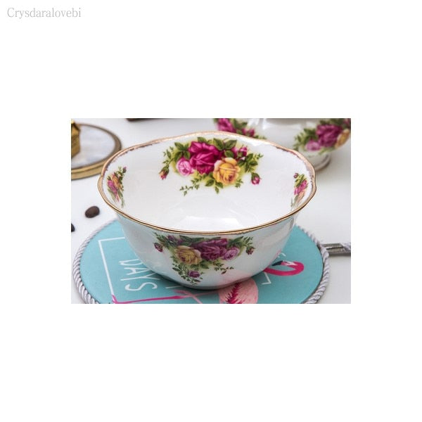 Afternoon Tea Set Old Town Rose European English Bone China