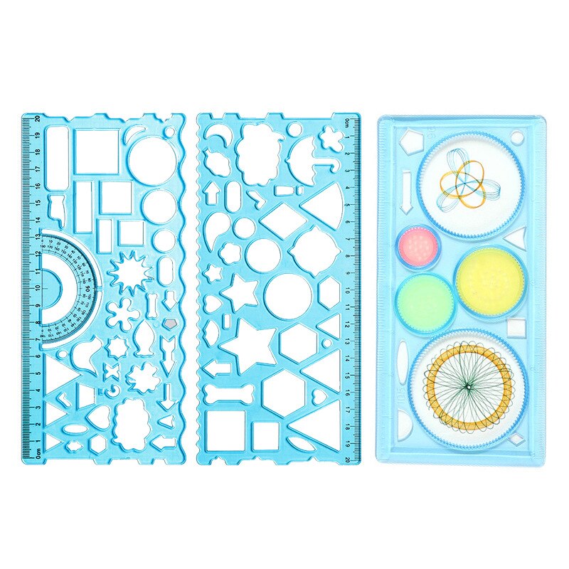 Multi Shaped Plastic Drawing Templates