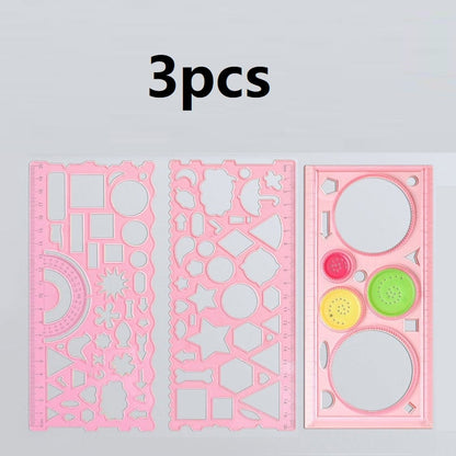 Multi Shaped Plastic Drawing Templates