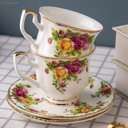 Afternoon Tea Set Old Town Rose European English Bone China