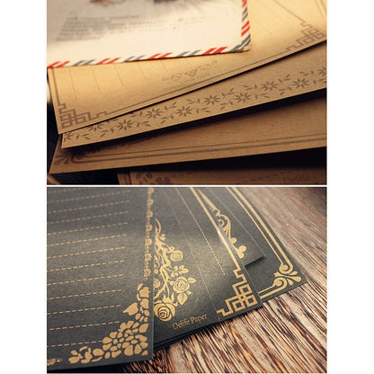 8 Pieces European Vintage Style Writing Paper