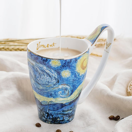 Famous Painting Mug Vincent Van Gogh Ceramic Cup 600ml Large Capacity