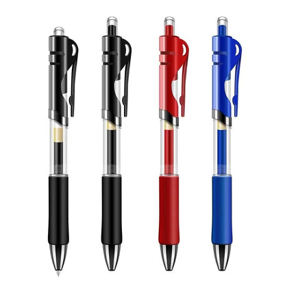 8Pcs Set Retractable Gel Pen Black/red/blue