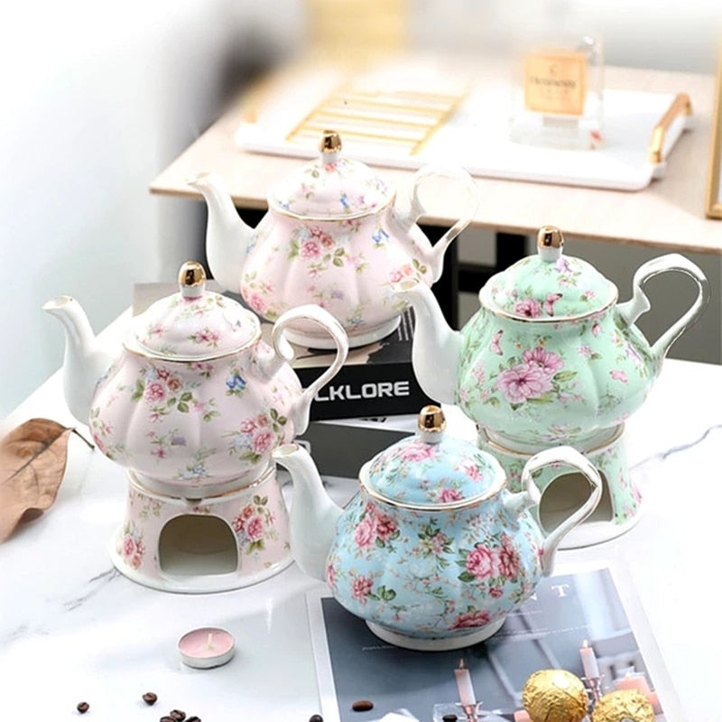 Ceramic Teapot 400ML With Heating Base