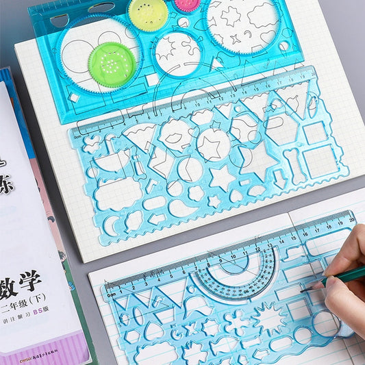 Multi Shaped Plastic Drawing Templates