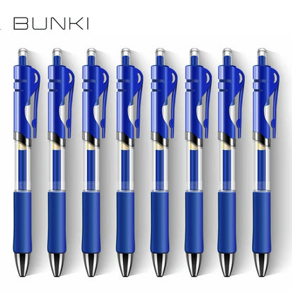 8Pcs Set Retractable Gel Pen Black/red/blue