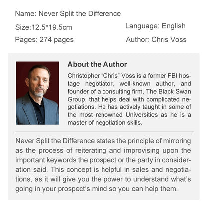 Never Split the Difference by Chris Voss